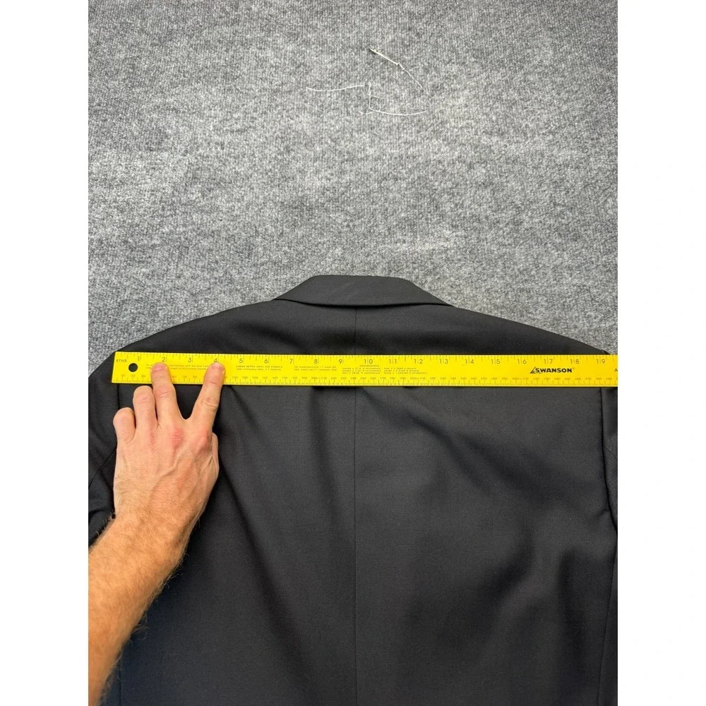 High Society Vintage Men's 2pc Tuxedo Black 42L Pleated Pants 32x31 Formal